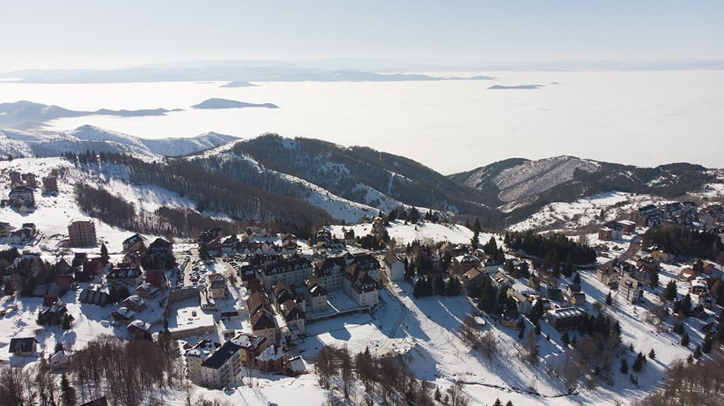 Pogled preko Kopaonika u zimskom periodu